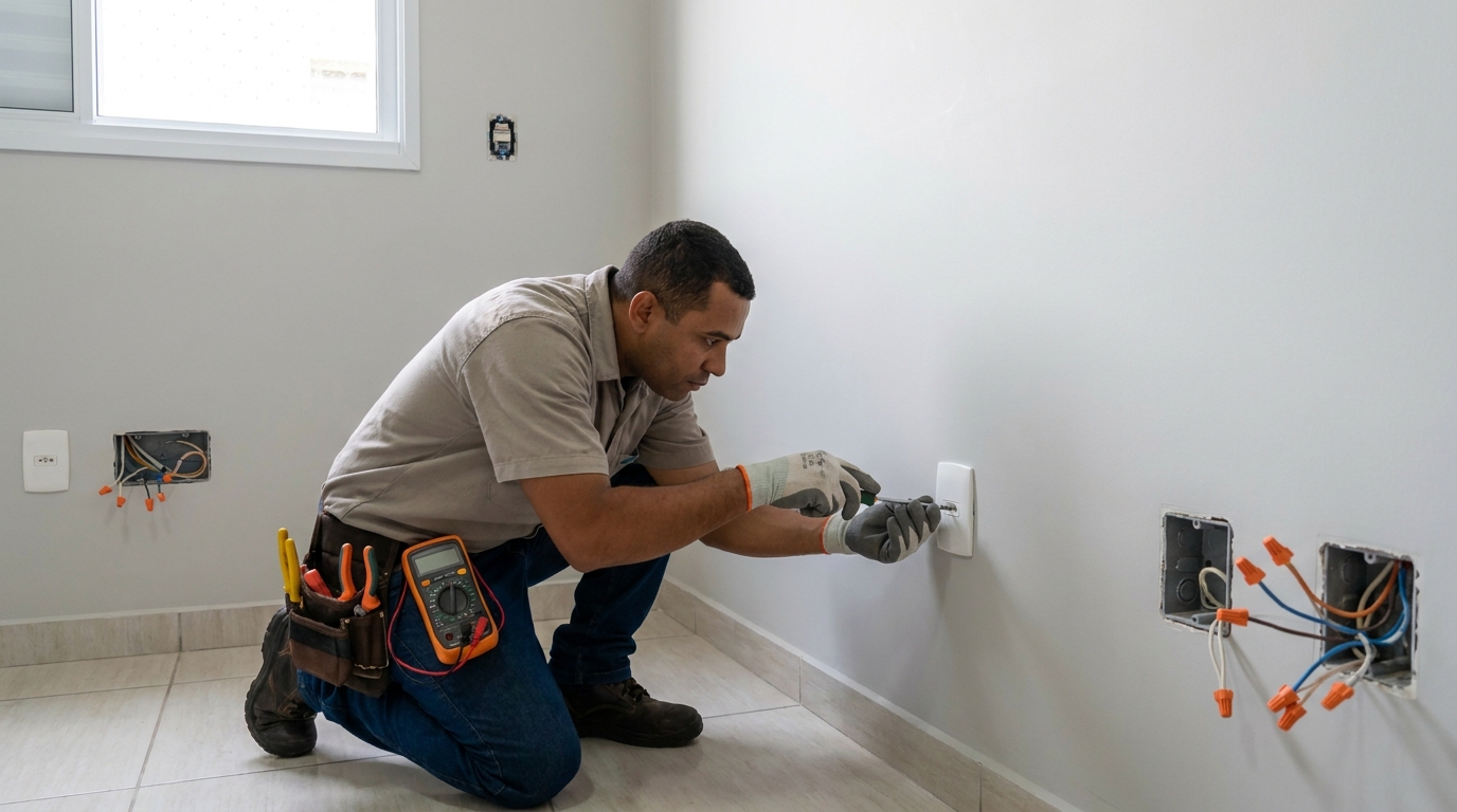 Instalacao de tomada e interruptor em Osasco‑SP