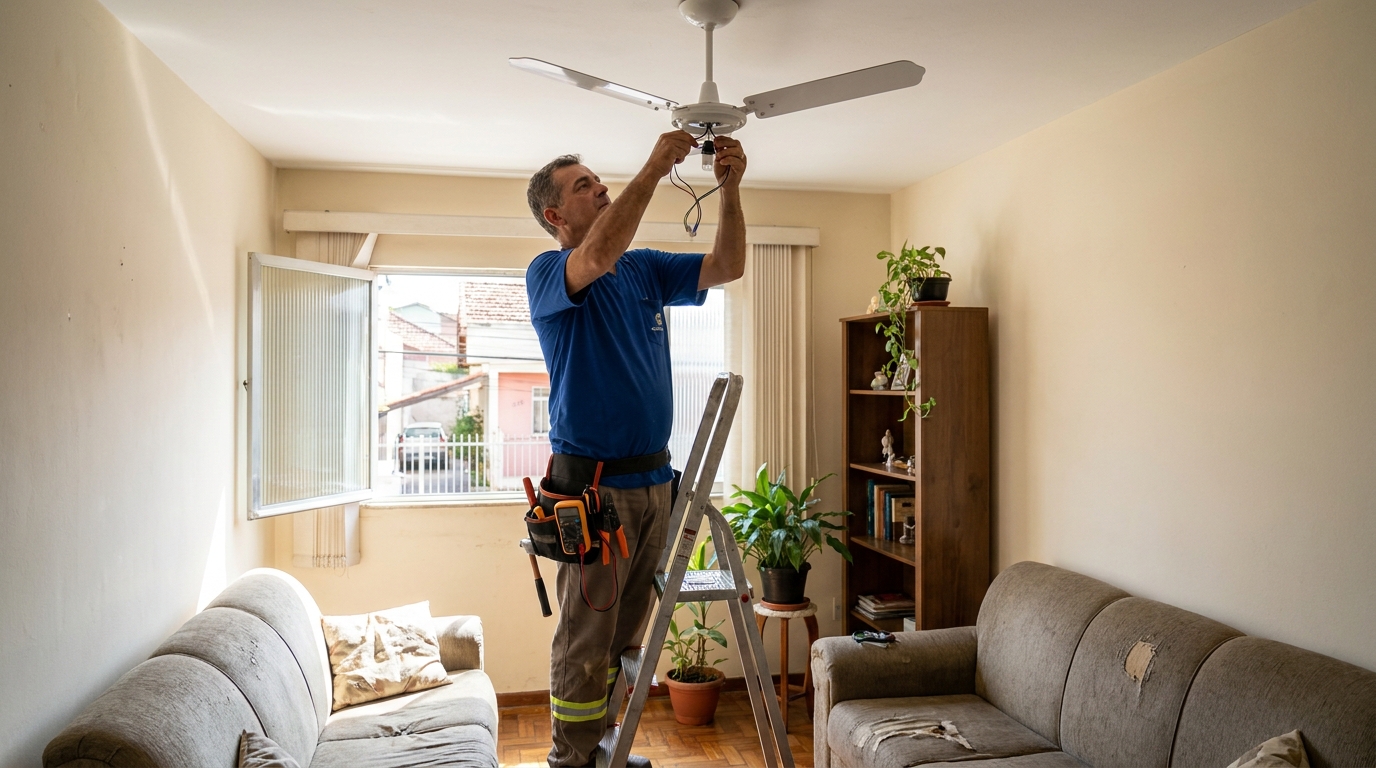 Instalacao de ventilador de teto em Osasco‑SP